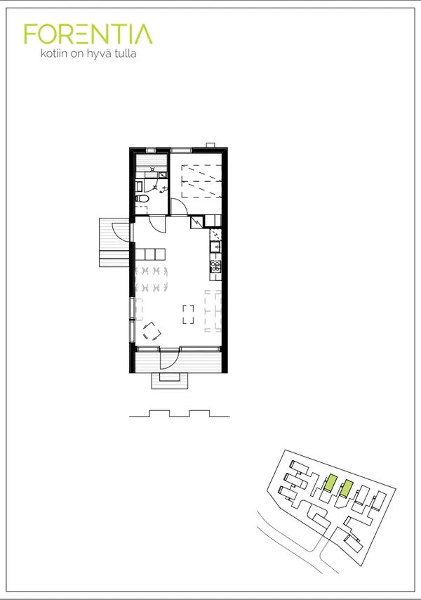 Plan - Modern Minikoti with Private Garden in Liminka
