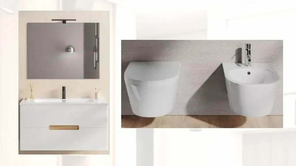 Bathrooms - Rear-Facing Apartment with Balcony in Mantova