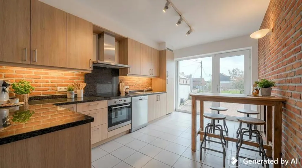Cucina - Spacious House with Terrace in Tamines