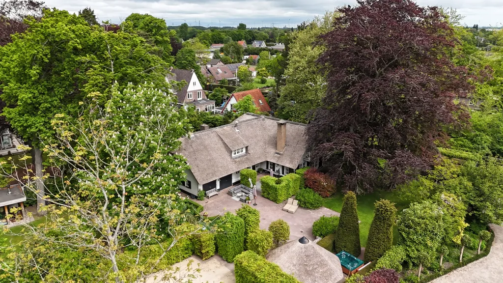 Vue aérienne - Luxury Villa with Jacuzzi in Oostvoorne