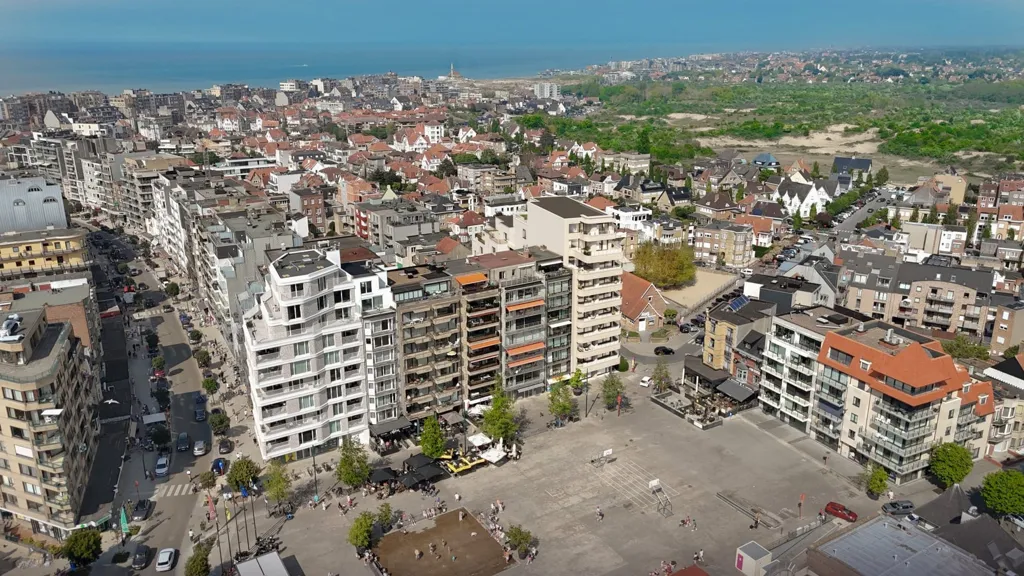 Vue aérienne - Résidence Neuf avec Vue Panoramique à La Panne
