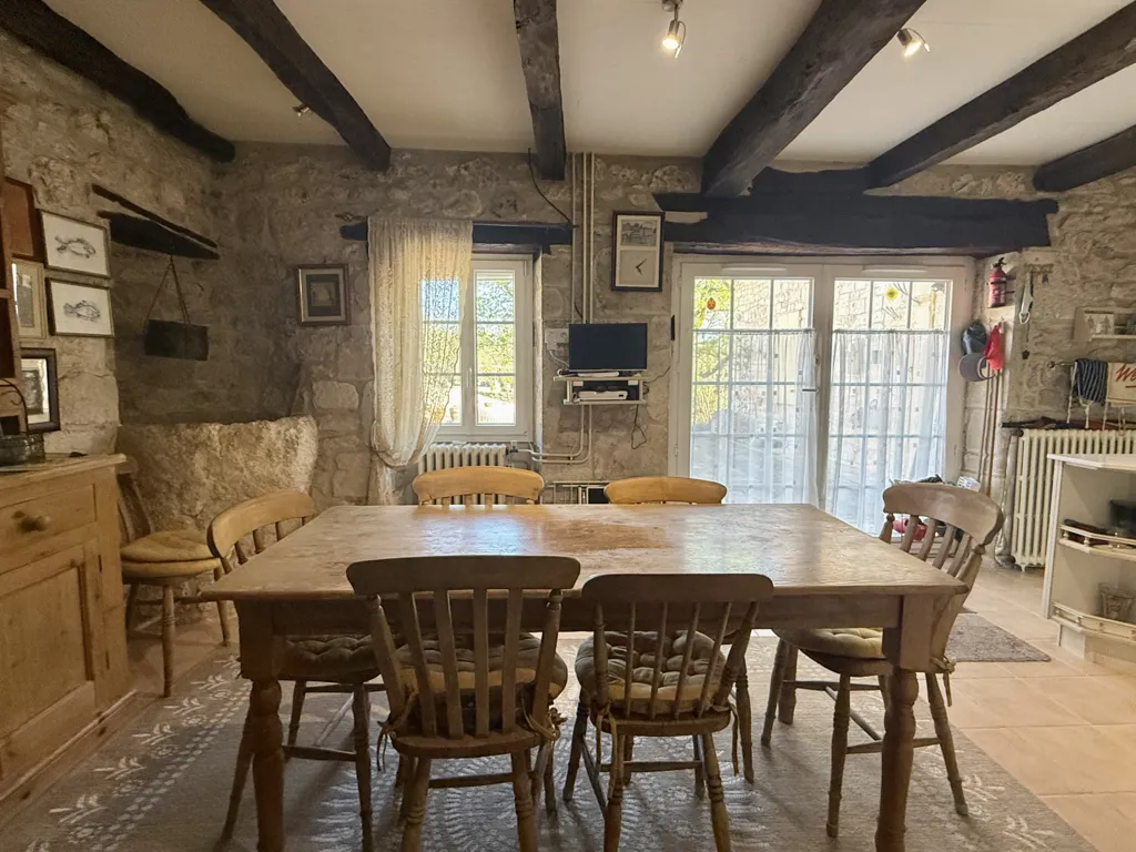 Salle à manger - Maison en Pierre avec Piscine à Montaigu-de-Quercy