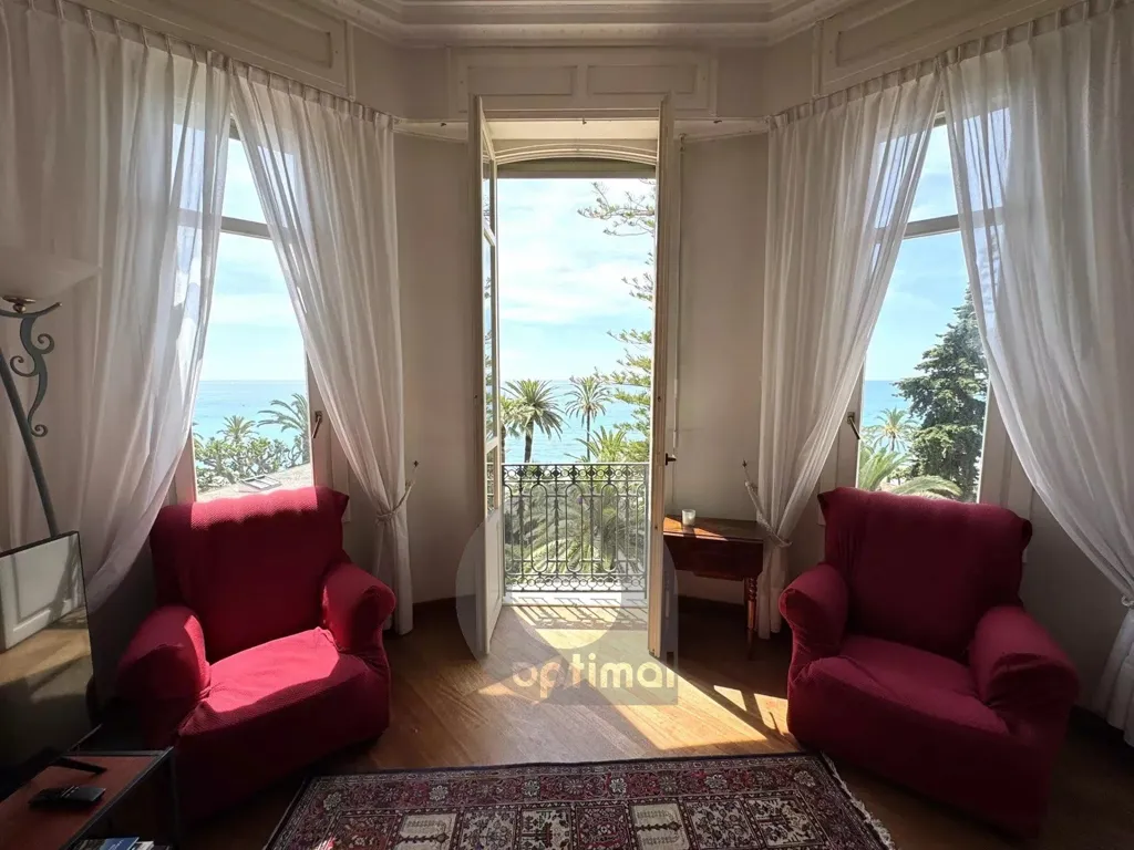 Séjour - Appartement en Bord de Mer avec Balcon à Menton