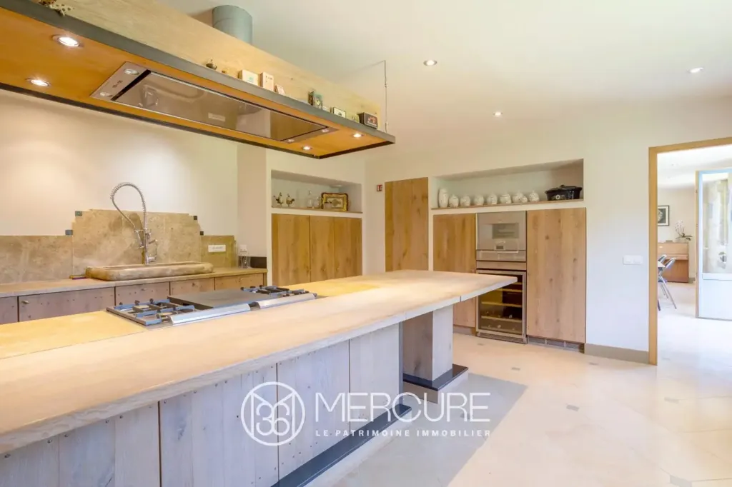 Cucina - Renovated Breton Manor with Forest Setting near Quimper