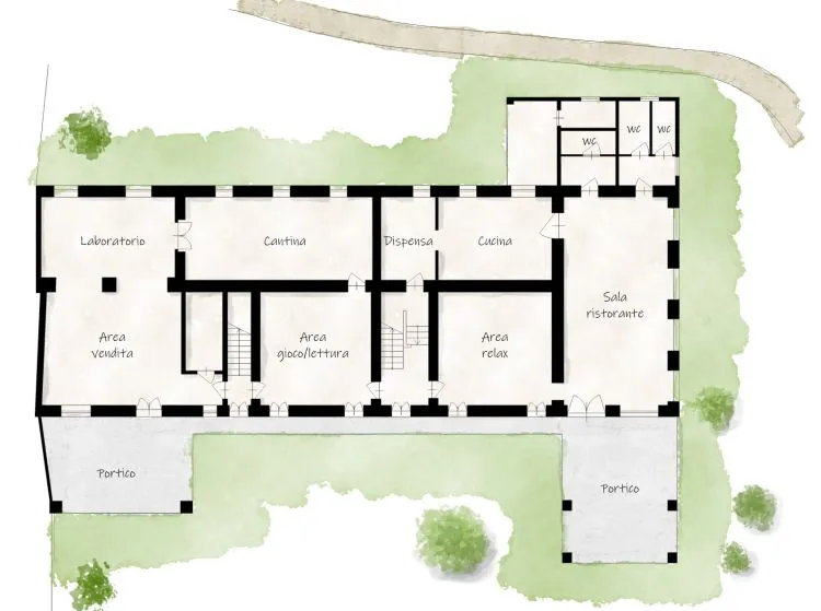Plan - Restored Villa with Panoramic View in Lequio Tanaro