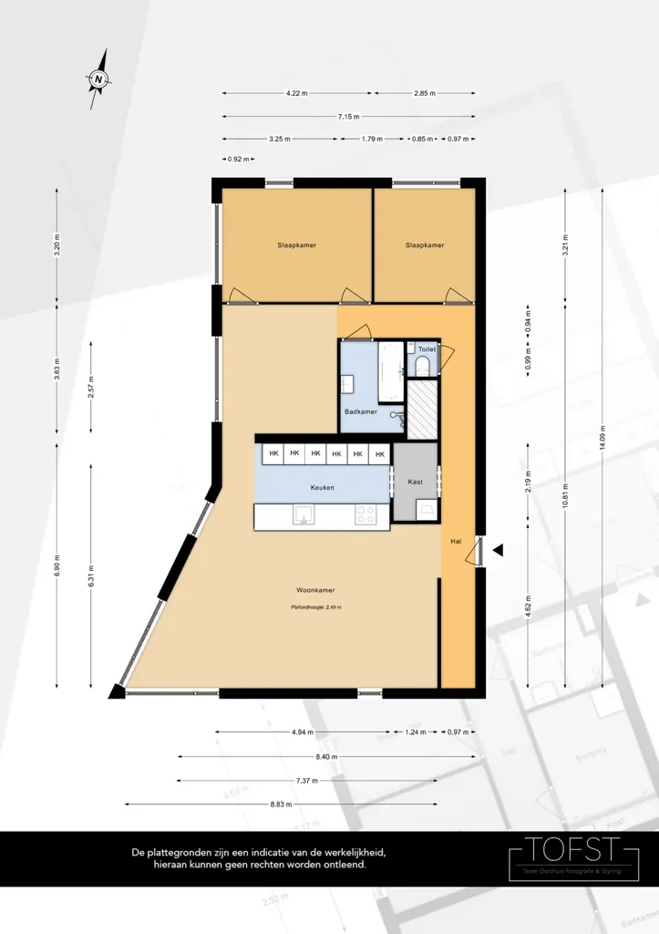 Plan - Apartment with Panoramic View in Rotterdam Centre
