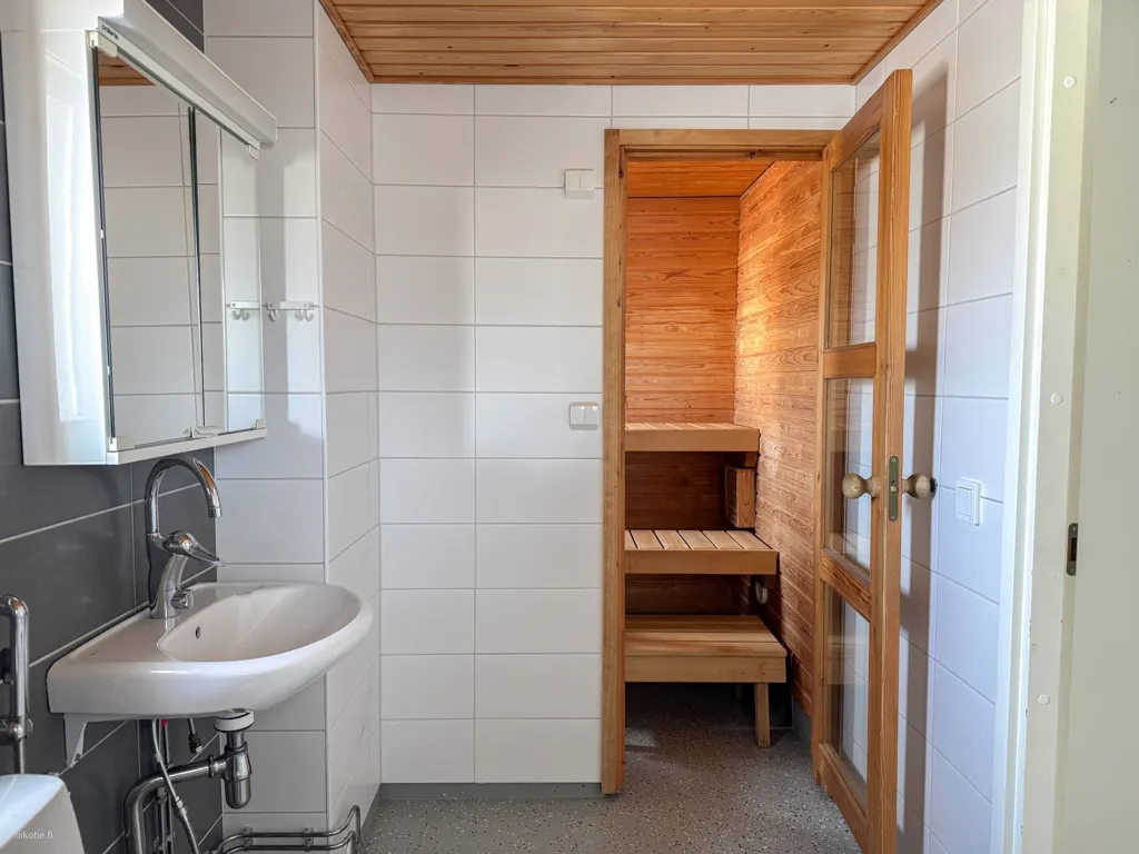 Salles de bain - Apartment with Private Sauna in Simonkylä