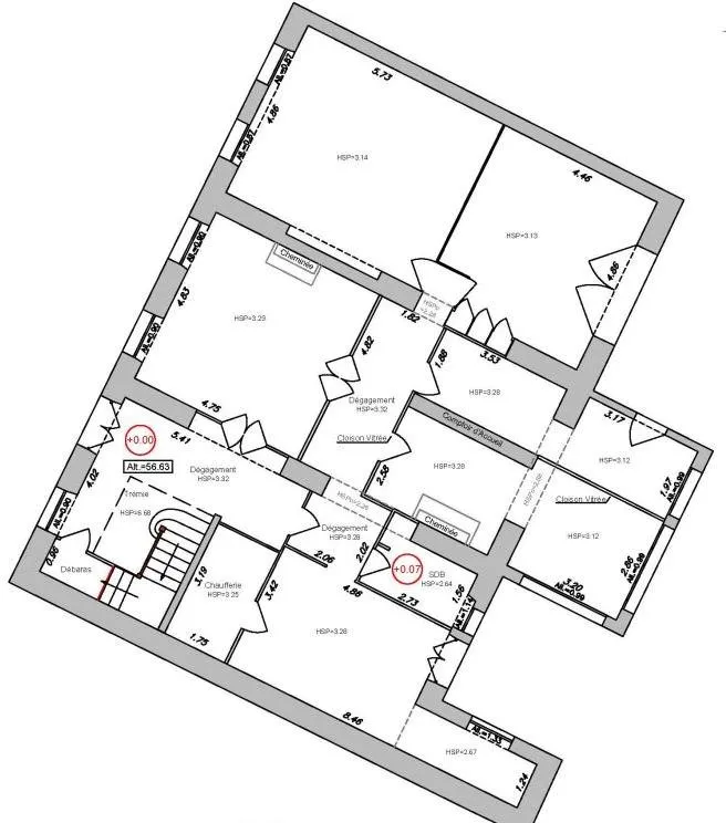 Plaan - Renovated Townhouse with Development Potential in Mont-de-Marsan