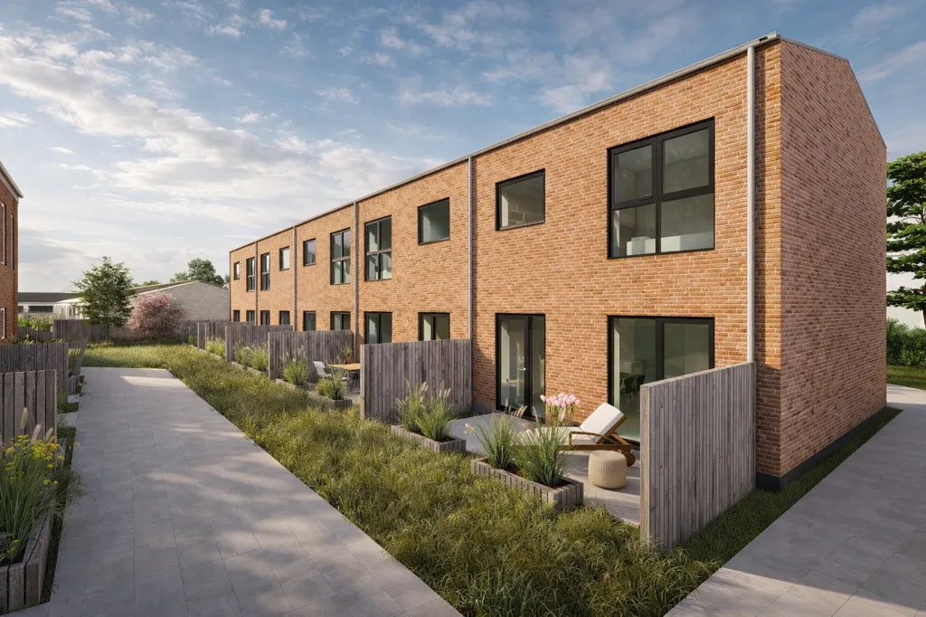 Modern Rowhouse with Garden in Overlund