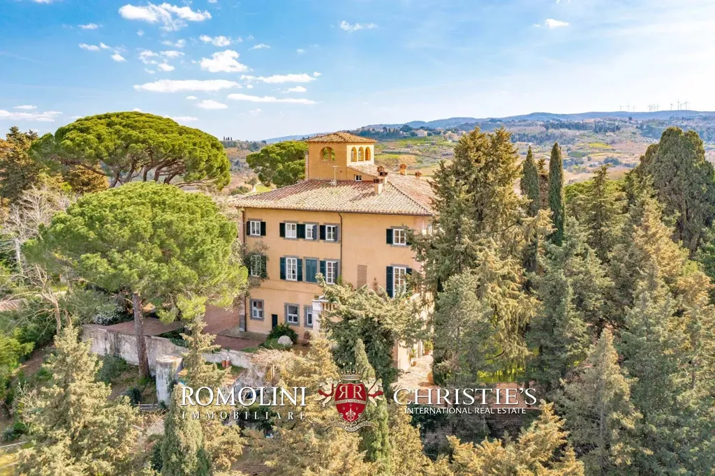 Õhuvaade - 18th-Century Villa with Panoramic Views near Pisa
