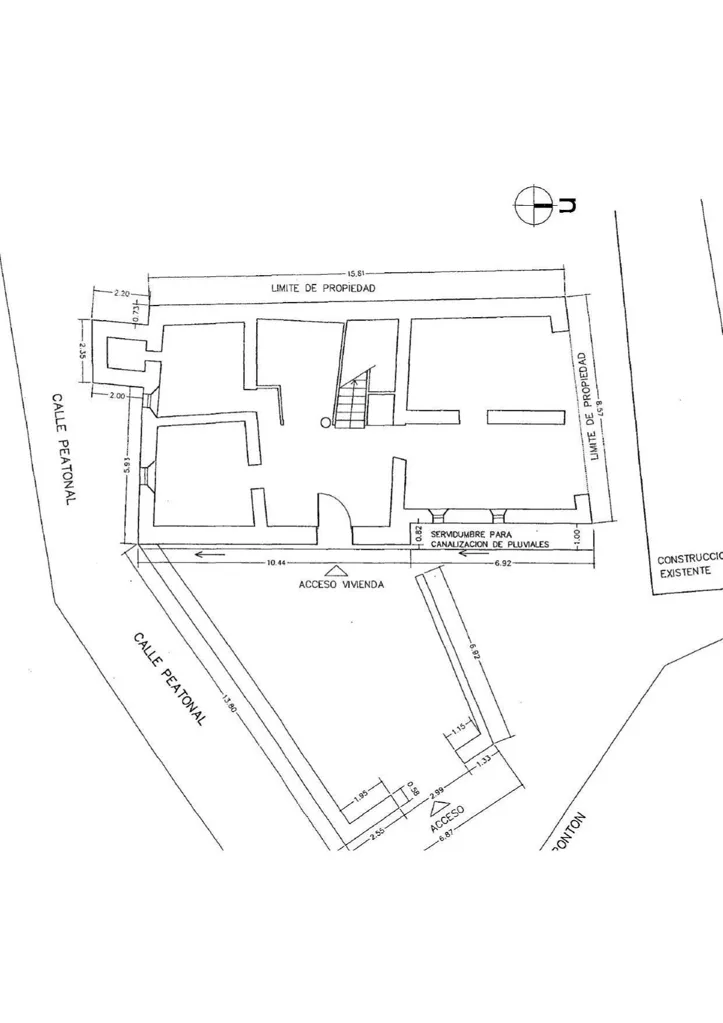 Plan - Two-Storey Chalet with Patio in Molino de Razón