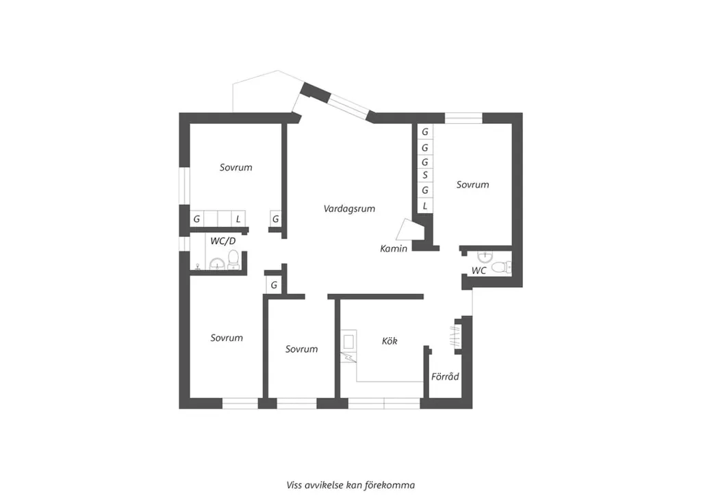 Planimetria - Spacious Apartment with Balcony in Sjöbo