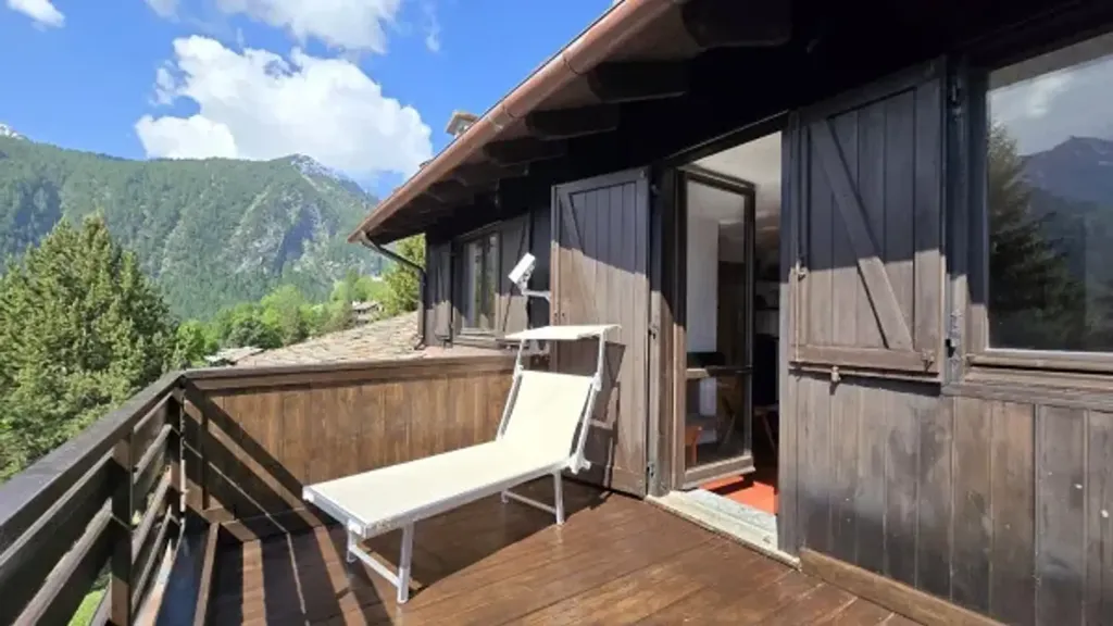 Balcon - Bright Apartment with Panoramic Terrace in Saint Rhemy en Bosses