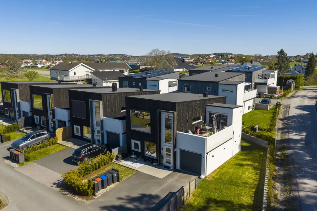 Vue aérienne - Spacious Apartment with West-Facing Balcony in Haukerød