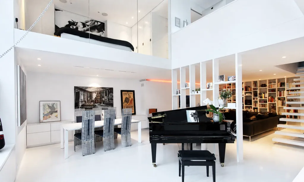 Séjour - Loft Duplex Lumineux à Bruxelles Midi