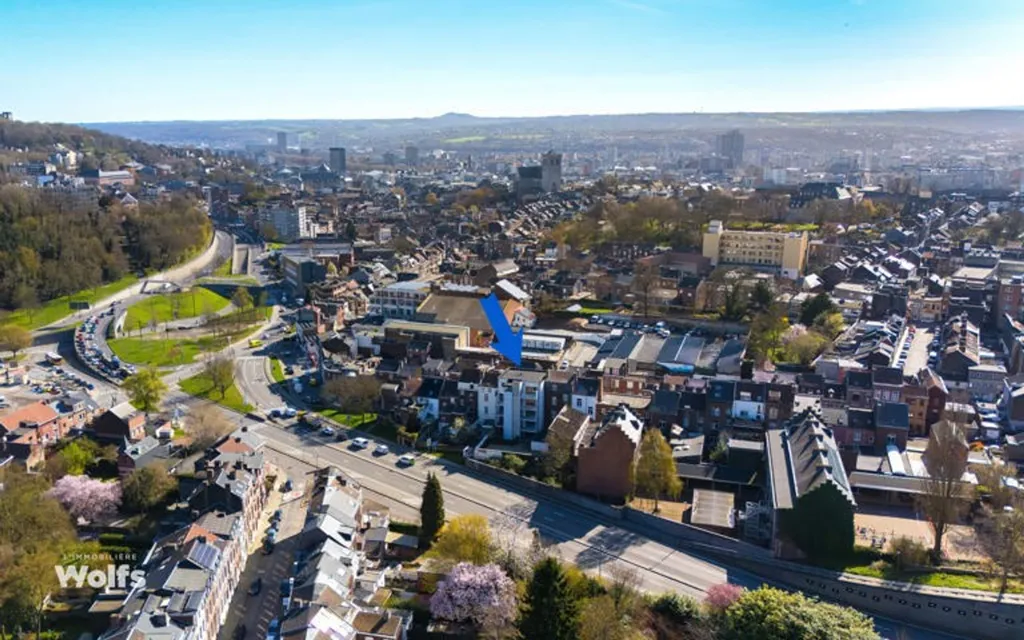Õhuvaade - New Apartment with Terrace in Liège