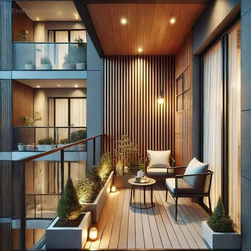 Balcon - Appartement 3 Pièces avec Terrasse dans Quartier Résidentiel