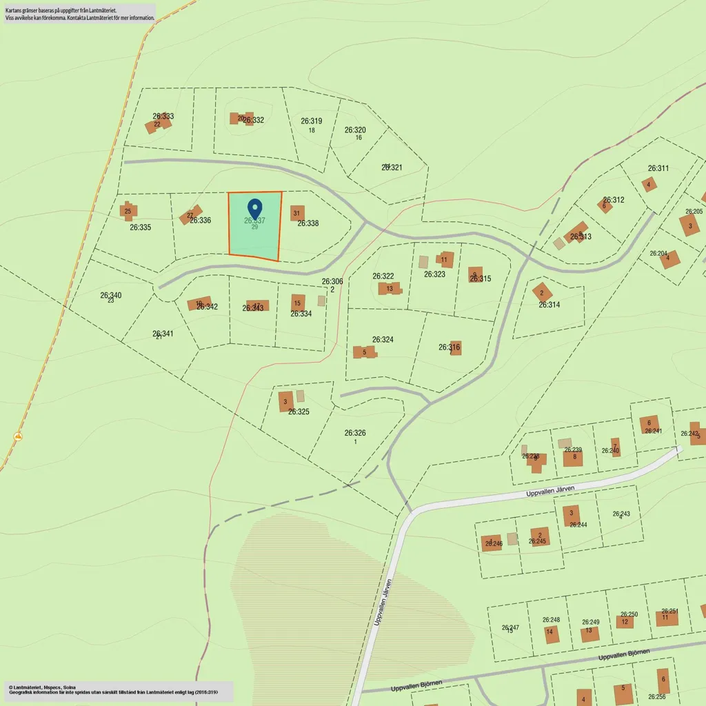 Maa asukohas Härjedalens kommun