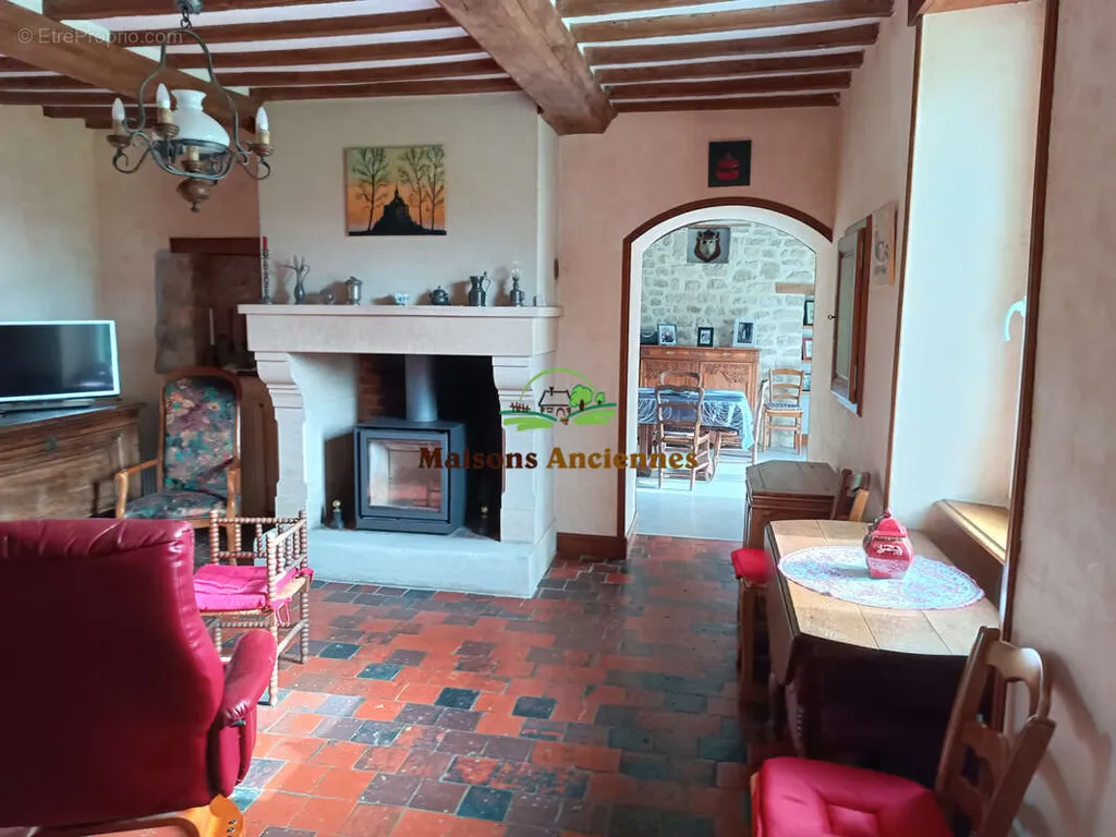 Séjour - Maison Ancienne avec Parc Arboré à Isigny-sur-Mer