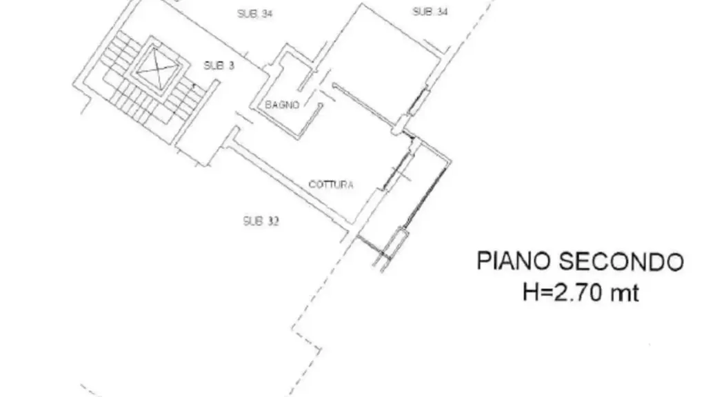 Planimetria - Modern Apartment with Balcony in Calcinate