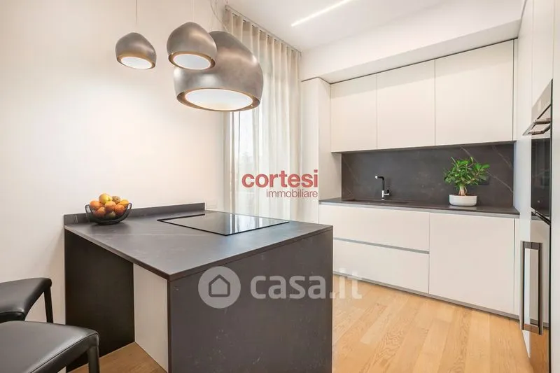 Köök - Contemporary Apartment with Panoramic Terrace in Bergamo