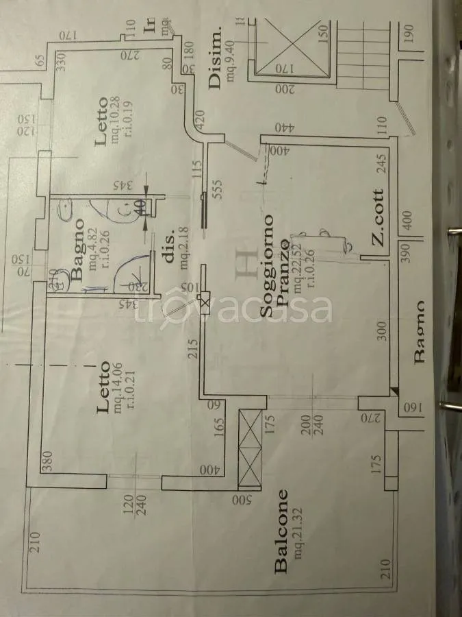 Plan - Luxury Apartment with Garage in Cervia