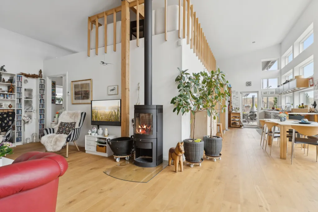 Séjour - Swedish Villa with Panoramic Nature View in Hoptrup