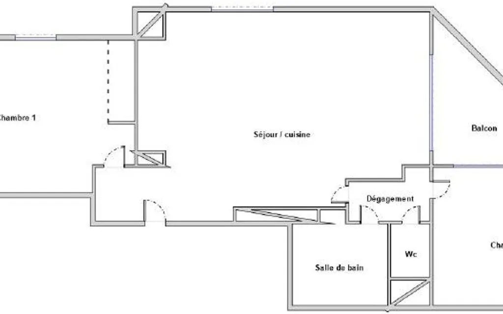 Plan - Appartement T3 au Calme avec Balcon à Lyon
