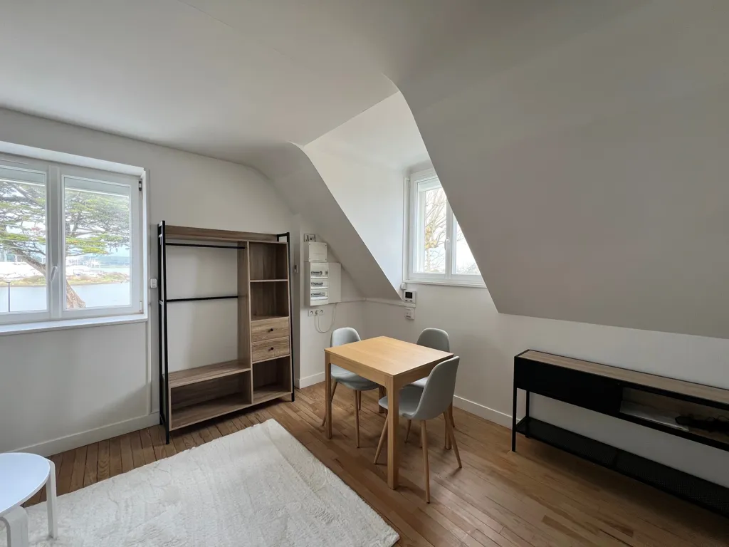 Séjour - Appartement Vue Mer au Port de Kernevel à Larmor Plage