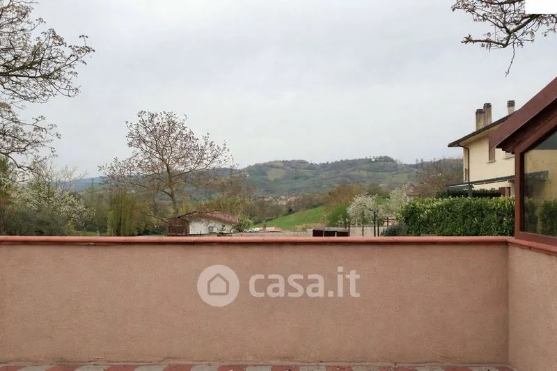 Terrace - Rustic Bifamily House with Pool in Nocera Umbra