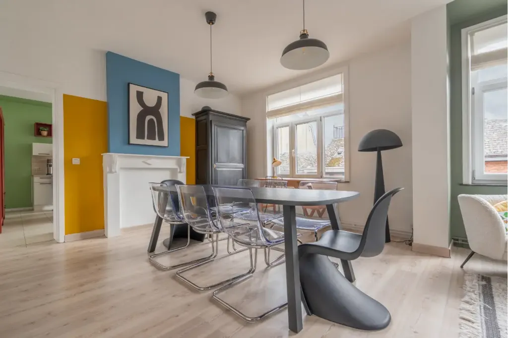Salle à manger - Triplex Meublé avec Terrasse à Nivelles