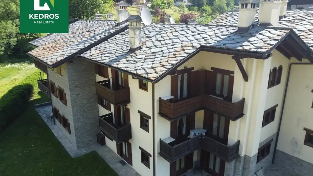 Vue aérienne - Apartment with Mountain View in Courmayeur