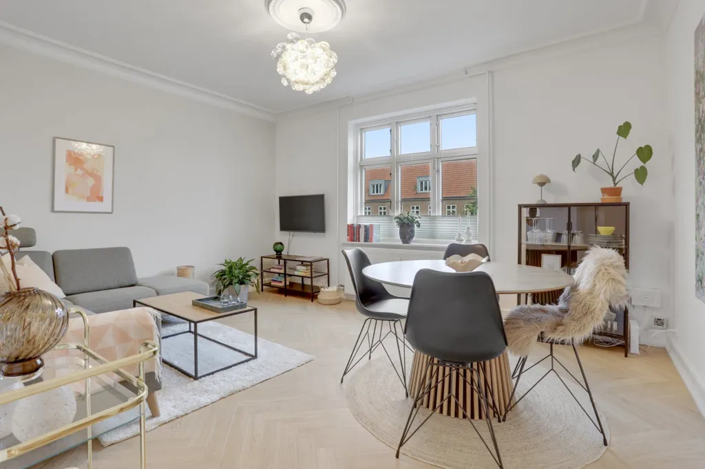 Séjour - Apartment with Brick Facade in Aalborg