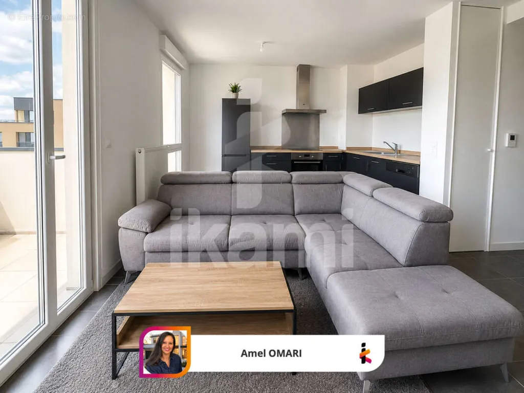 Soggiorno - 2-Bed Apartment with Terrace in Ferney-Voltaire