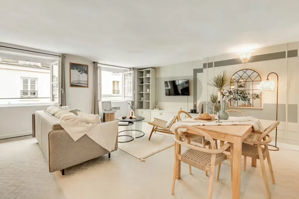 Living Room - Furnished Flat on Rue de Seine, Paris