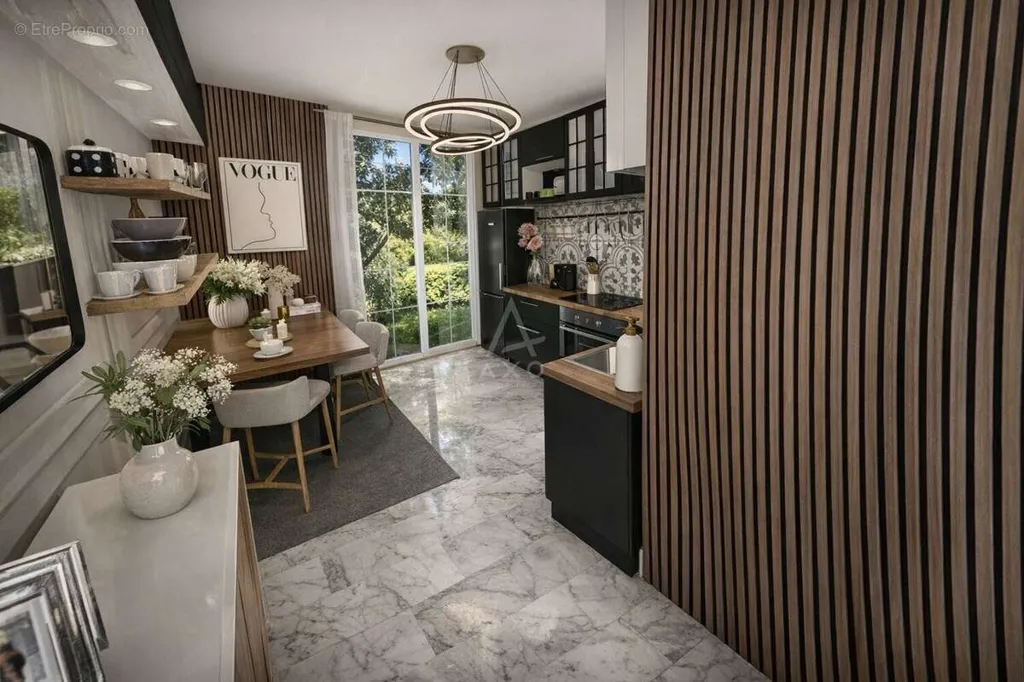 Cucina - Luxury Apartment with Private Garden in Clisson