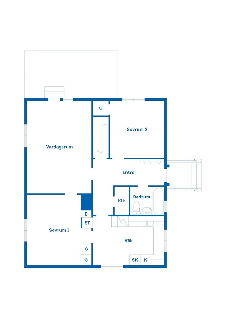 Plan - Villa with Garden and Basement in Gängletorp