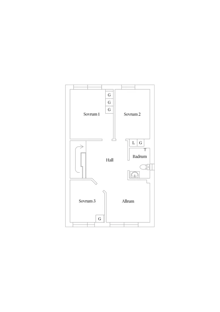 Plan - Terraced House with Garden in Lambohov
