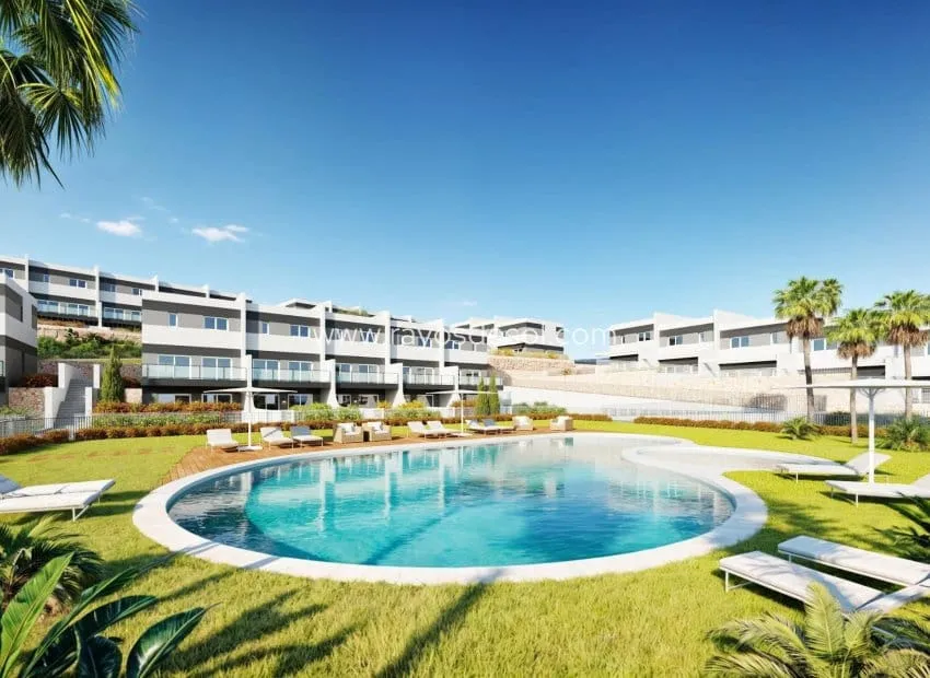 Piscine - Terraced Villa with Pool in Balcon de Finestrat