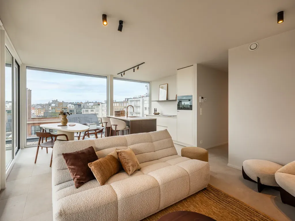 Séjour - Penthouse avec Vue Mer à Koksijde