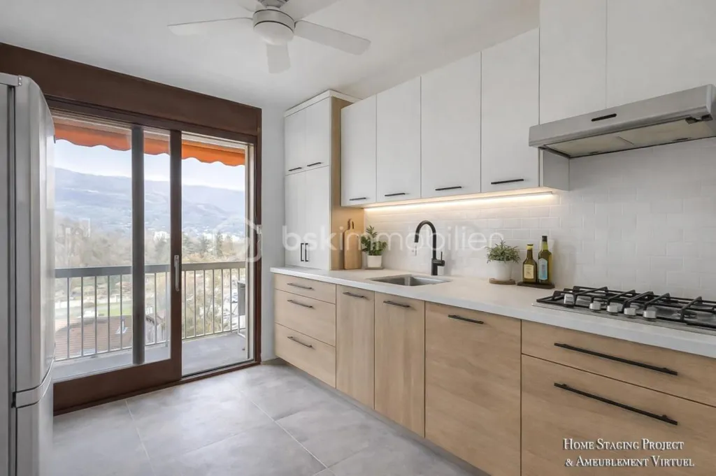 Cuisine - Appartement T3 avec Balcon à Grenoble