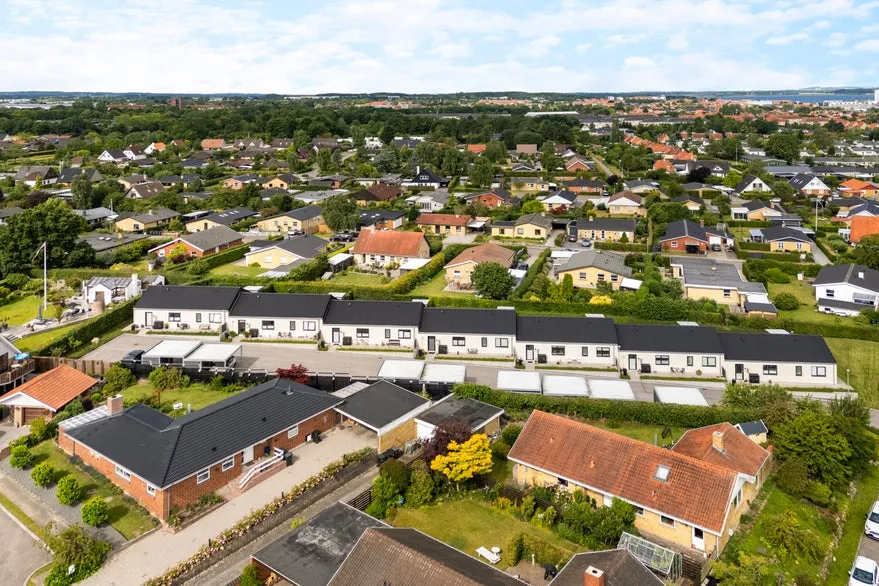Vue aérienne - Rowhouses with Terrace in Holbæk