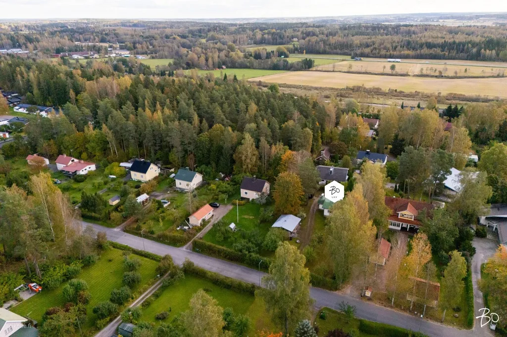 Õhuvaade - Single-Storey Cottage with Garden in Virkkala