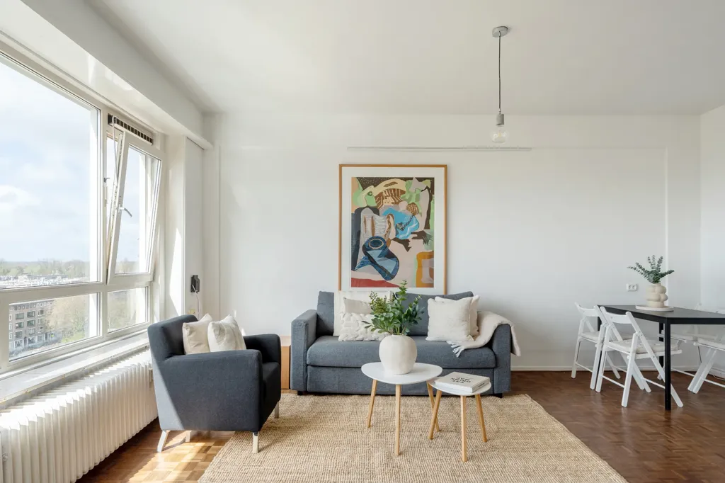 Séjour - Penthouse with West Balcony in Blijdorp