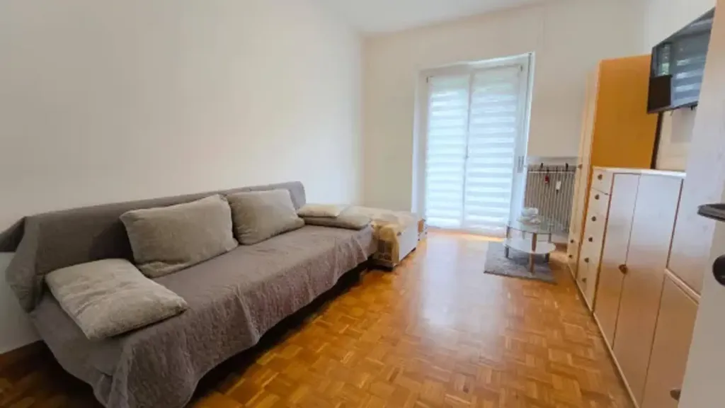 Living Room - Partially Renovated Apartment with Multiple Balconies in Merano