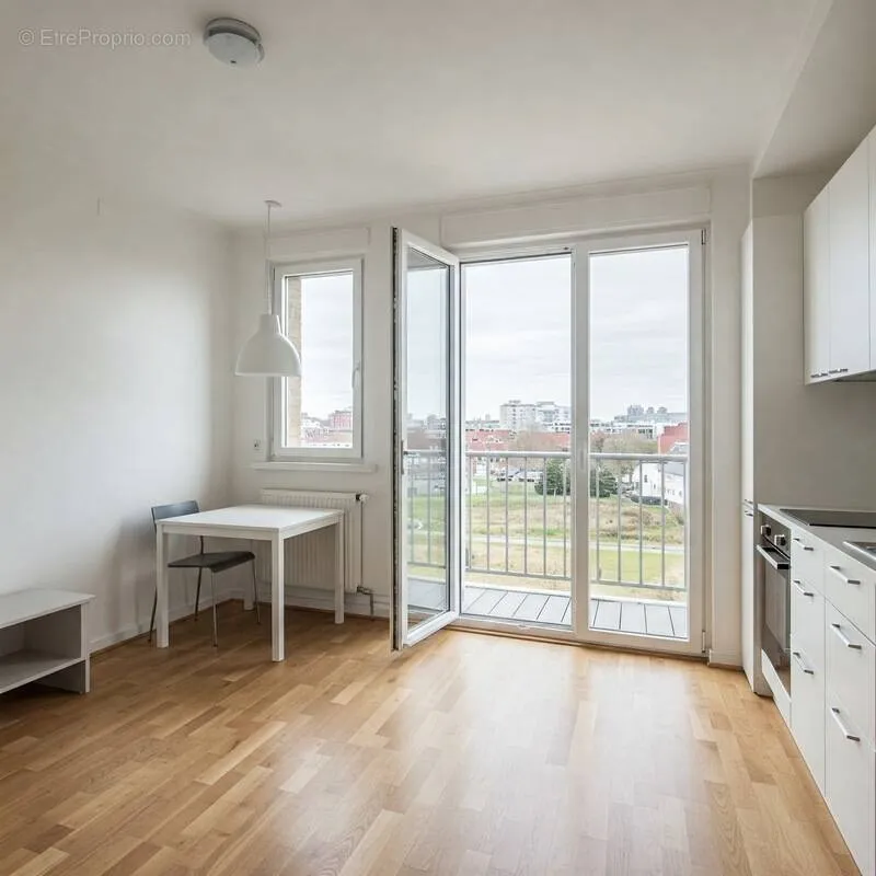 Living Room - New 2-Bedroom Apartment with Balcony in Chelles