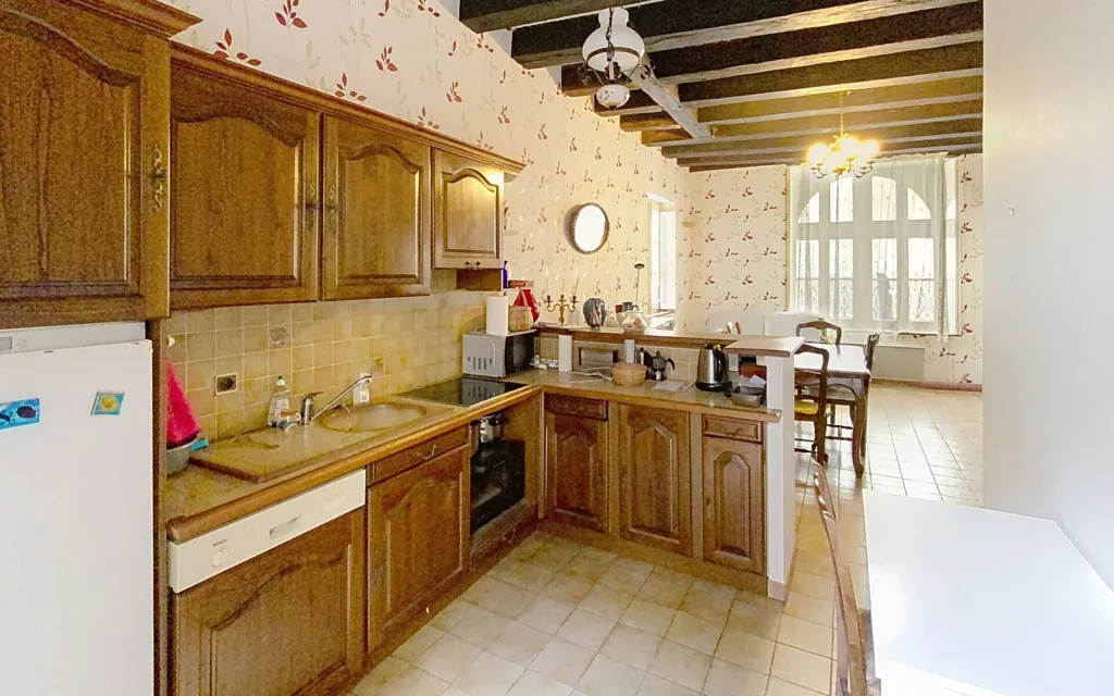 Cuisine - Appartement avec Cour Privative au Quartier des Halles à Tours