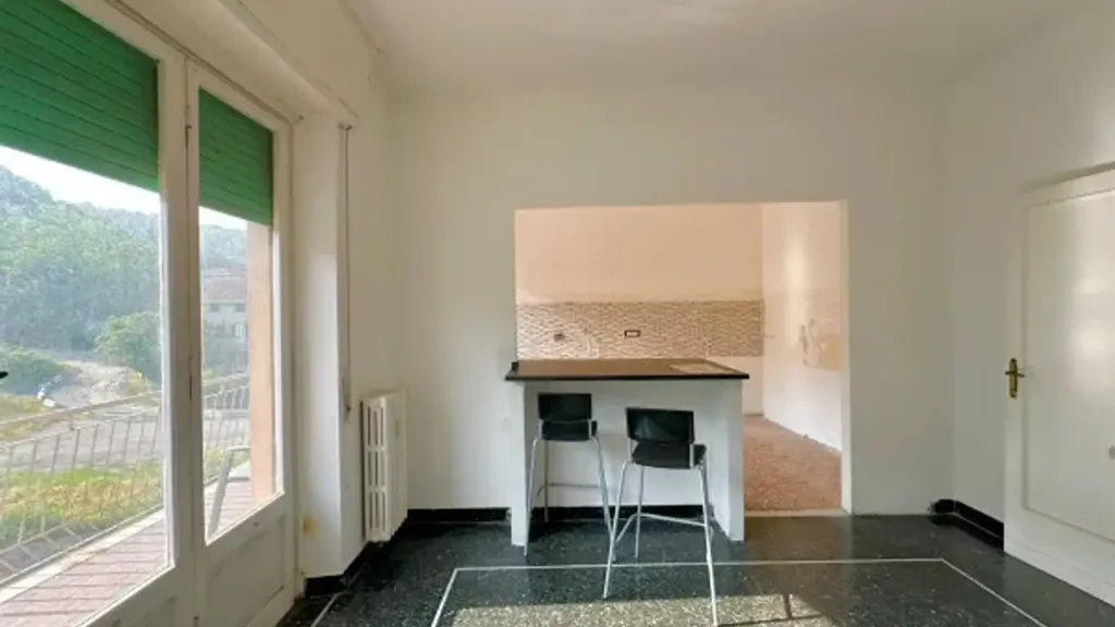 Cuisine - Quadrilocale with Balcony and Terrace in Genoa