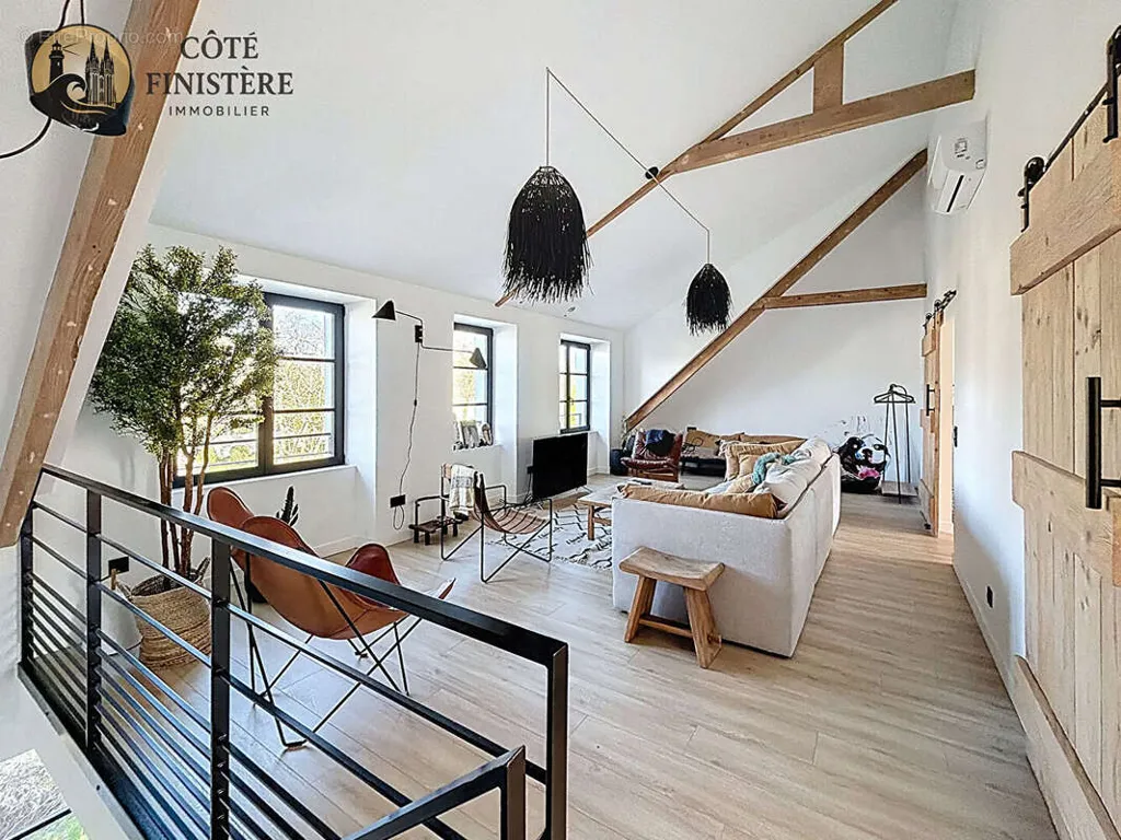 Séjour - Maison Contemporaine avec Jardin à Loctudy