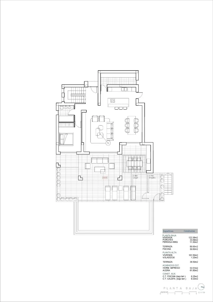 Plan - Maison 4 pièces à Calpe (Calp)